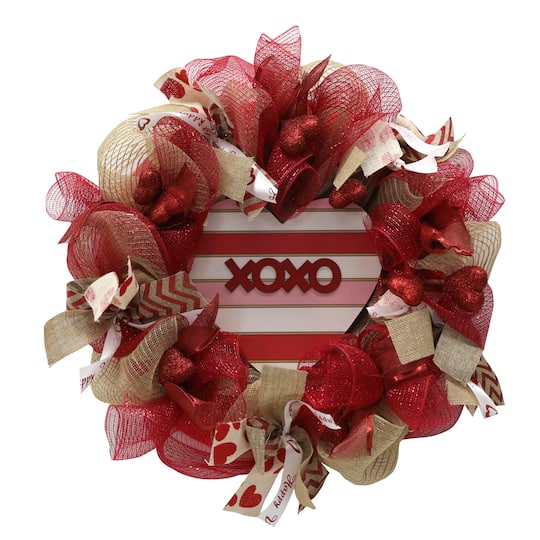 24&#x22; XOXO Valentine Wreath by Ashland&#xAE;